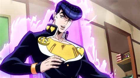 crazy diamond gif|Jojo’s Bizarre Anime Josuke Crazy Diamond Form GIF.